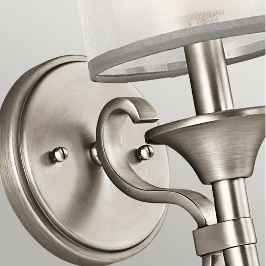 strieborna obcianska klasicka nastenna lampa nastenne svietidlo cin nikel ozdobne nastenne svietidlo tkaninove tienidlo chodba americko anglicky cottage anglicky styl ozdobne.jpg